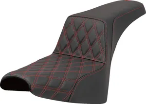 Saddlemen SEAT STEP UP LS RED STITCH