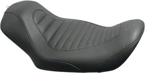 Mustang Tripper™ Synthetic Leather Solo Seat<br><ul><li>Detailed stitch work in the highly durable, synthetic glove leather cover</li><li>Seat design lets you ride low and still be comfortable</li><li>Made in the U.S.A.</li></ul>