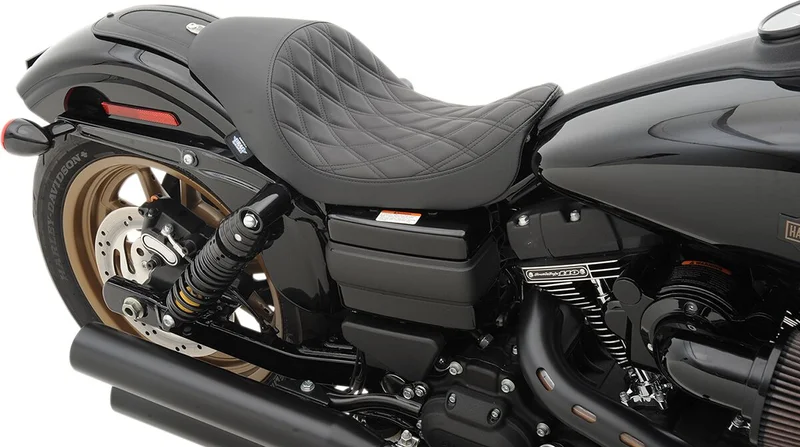 Drag Specialties SEAT SOLO 3/4 DOUBLE DIAMOND