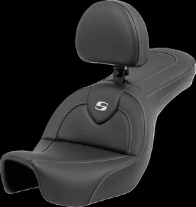 Saddlemen SEAT ROADSOFA CF WITH BACKREST