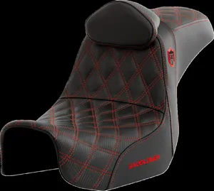 Saddlemen SEAT SDC PERF GRIPPER W/BR RED