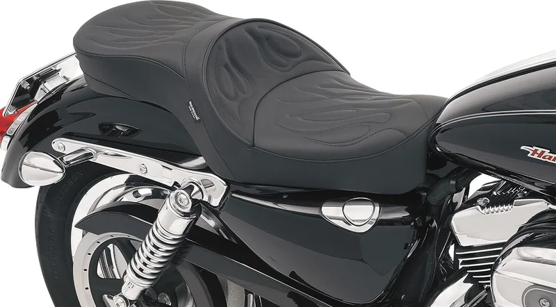 Drag Specialties SEAT LOW PROFILE FLAME