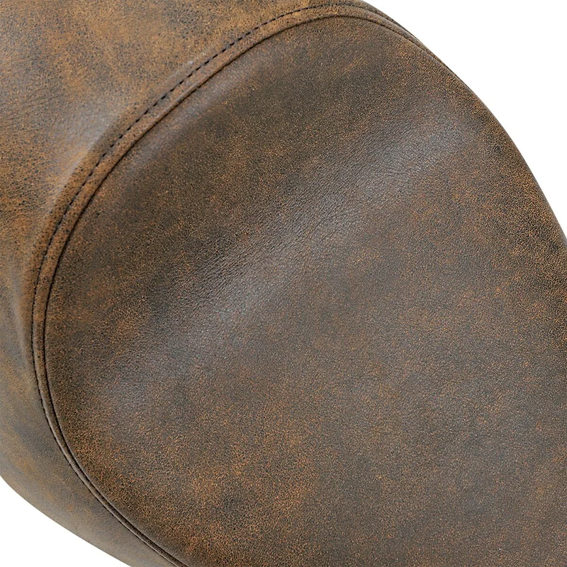 Drag Specialties SEAT SOLO 3/4 BROWN LEATHER