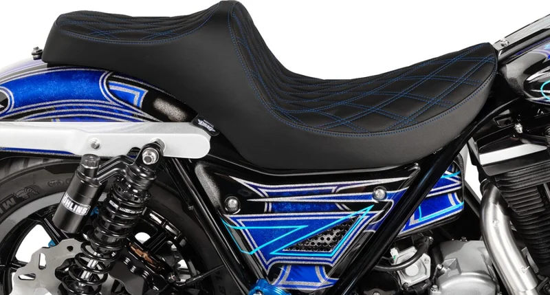 Drag Specialties SEAT PREDATOR III DOUBLE DIAMO