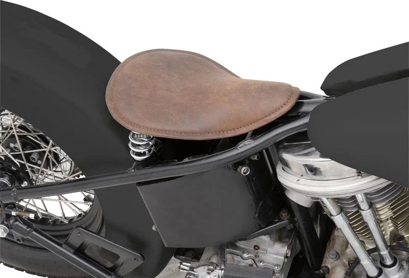 Drag Specialties SEAT SOLO SMOOTH DISTRESSED BR