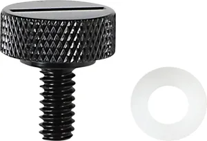Drag Specialties SEAT KNOB BLK SLOT 1/4-20