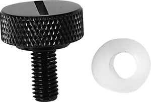 Drag Specialties SEAT KNOB BLK SLOT 1/4-28