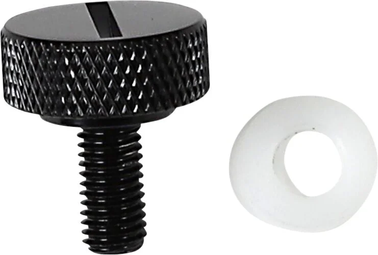 Drag Specialties SEAT KNOB BLK SLOT 1/4-28