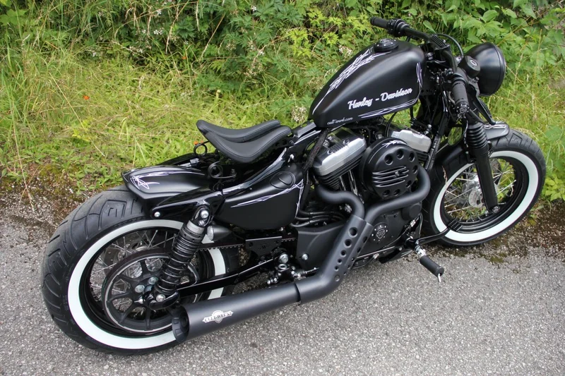Cult-Werk XL Sportster frame cover. Short, gloss black