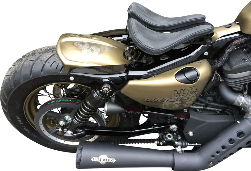 Cult-Werk XL Sportster frame cover. Short, gloss black
