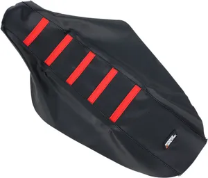 Moose Offroad Ribbed Seat Cover 08211784 Black/Red for Honda CR125R CR250R 2000–2007