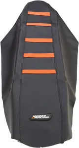 MOOSE OFFROAD HARD-PARTS RIBBED SEAT COVER BLACK/ORANGE