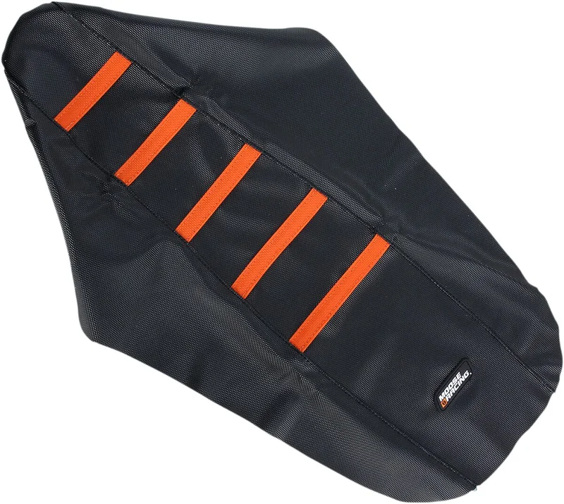 Moose Offroad RIBBED SEAT COVER BLACK/ORANGE