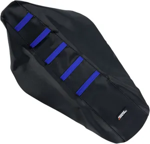 MOOSE OFFROAD HARD-PARTS RIBBED SEAT COVER BLACK/BLUE