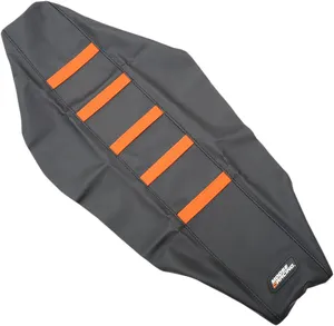 MOOSE OFFROAD HARD-PARTS RIBBED SEAT COVER BLACK/ORANGE