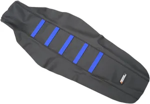 MOOSE OFFROAD HARD-PARTS SEAT COVER RIBBED RUBBERIZED BLUE