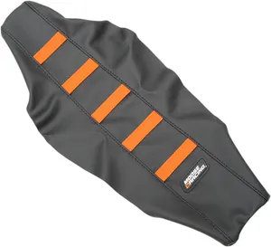 MOOSE OFFROAD HARD-PARTS SEAT COVER RIBBED RUBBERIZED ORANGE