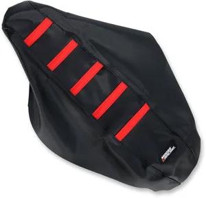 MOOSE OFFROAD HARD-PARTS RIBBED SEAT COVER BLACK/RED