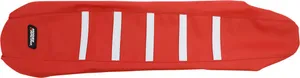 MOOSE OFFROAD HARD-PARTS SEAT COVER RIBBED GAS RED