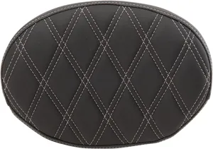 Drag Specialties PAD BACKREST OVAL DOUBLE DIAMO