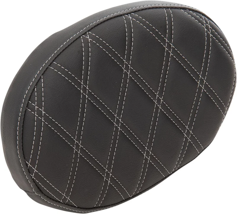 Drag Specialties PAD BACKREST OVAL DOUBLE DIAMO