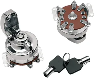 Drag Specialties 6 POLE IGN.SWTCH RND KEY