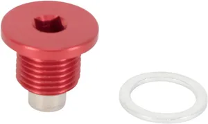 MOOSE OFFROAD HARD-PARTS MAGNETIC DRAIN PLUG ZIP-TY RED HUSQVARNA