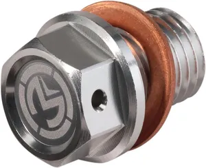 MOOSE OFFROAD HARD-PARTS DRAIN PLUG MAGNETIC SLVR