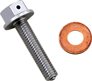 MOOSE OFFROAD HARD-PARTS DRAIN PLUG MAGNETIC SLVR