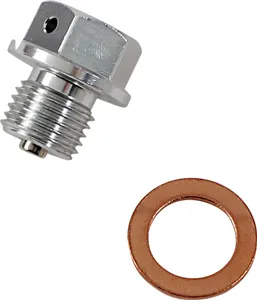 MOOSE OFFROAD HARD-PARTS DRAIN PLUG MAGNETIC SLVR