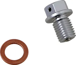 MOOSE OFFROAD HARD-PARTS DRAIN PLUG MAGNETIC SLVR