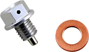 MOOSE OFFROAD HARD-PARTS DRAIN PLUG MAGNETIC SLVR
