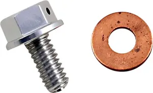 MOOSE OFFROAD HARD-PARTS DRAIN PLUG MAGNETIC SLVR