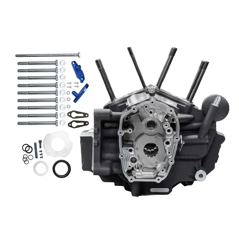 S&S M8 Touring MK-Series crankcase assembly. Large bore