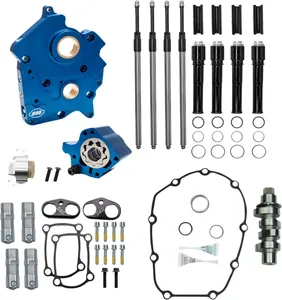 S&S CAM CHEST KIT BLK PUSH TUBES