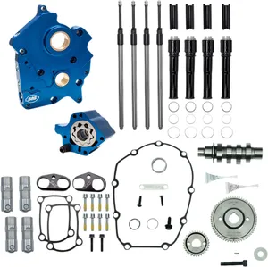S&S CAM CHEST KIT BLK PUSH TUBES