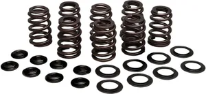 Kibblewhite Beehive Valve™ Spring Kit<br><ul><li>Progressively wound springs using Kobe super-clean, chromium silicon(CrSi) based wire that is heat treated and shot peened</li><li>Tight-tolerance, FEA-designed hardened steel Posi-Loc™ style upper or titanium retainers to ensure correct assembly height and resist keeper "pull through"</li><li>Heat treated (H.T.) steel basewashers are designed to fit on top of either the OEM or KPMI tophat seals in this kit</li><li>Made in the USA</li><li>Kit uses OEM-style valve keys (sold separately).</li><li>'23-'24 CVO's check valve lift to deteremine compatibility with Kibblewhite Precision Machining Inc. (KPMI®) spring kits.</li></ul><br>Kit includes 8 H.T. Steel Retainers, 8 CrSi Valve Springs, 8 H.T. Steel Basewashers