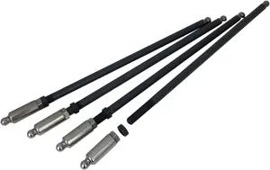 Feuling Race Series® Adjustable Pushrods<br><ul><li>Maintains maximum valve lift</li><li>Increased stiffness and column rigidity maximizing valve-train stability, increasing engine rpm horsepower and torque output</li><li>Minimal adjustment parameter eliminates flex and loss of valve-train stability problems</li><li>Individual length intake and exhaust pushrods keep the adjustment extension to a minimum</li><li>Designed to exceed performance engine needs using larger lift cams and high spring pressures while maintaining proper and critical oil flow to top-end valve gear</li><li>Double jam nut lock system</li><li>Fueling pushrods can be used with factory pushrod tubes</li><li>Made in the USA</li><li>Can be used with hydraulic or solid lifters and street or race engines.</li><li>Requires removal of rocker covers and rocker arm supports.</li><li>Pushrods can be adjusted 0.225" longer than stock to accomodate longer cylinders and smaller base circle camshafts.</li><li>Race Series® recommended when extreme spring pressures are used.</li></ul>