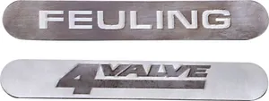 Feuling Cylinder Head Plates<br><ul><li>Replaces the factory Screamin' Eagle® cylinder head plates</li><li>Heavy duty sticky tape allows plates to be fastened to the Screamin' Eagle® cylinder head plates</li><li>Made in the U.S.A.</li></ul>