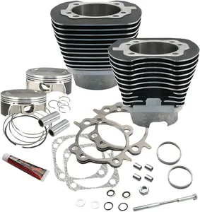 S&S CYLINDER KIT 117TC BLK