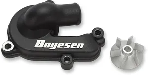 BOYESEN WATER PUMP COVER & IMPELLER KIT SUPERCOOLER ALUMINUM BLACK