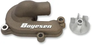 BOYESEN WATER PUMP COVER & IMPELLER KIT SUPERCOOLER ALUMINUM GOLD