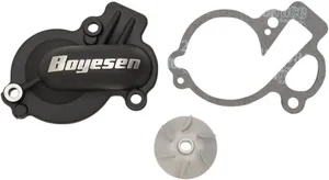 BOYESEN WATER PUMP COVER & IMPELLER KIT SUPERCOOLER ALUMINUM BLACK