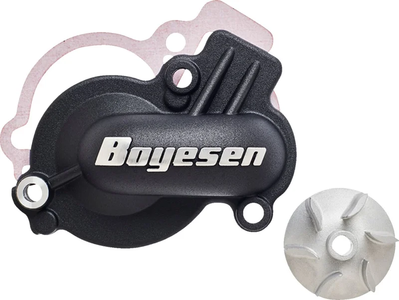 BOYESEN WATER PUMP COVER & IMPELLER KIT SUPERCOOLER ALUMINUM BLACK