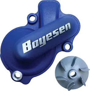 BOYESEN WATER PUMP COVER & IMPELLER KIT SUPERCOOLER ALUMINUM BLUE