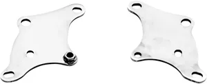 Paughco Chrome XL Front Lower Motor Mounts<br><ul><li>Sold in pairs</li><li>Made in the U.S.A.</li></ul>