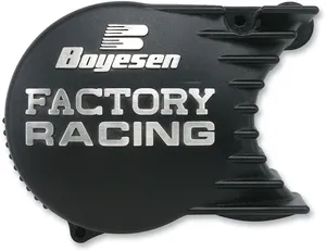 BOYESEN IGNITION COVER FACTORY RACING ALUMINUM REPLACEMENT BLACK