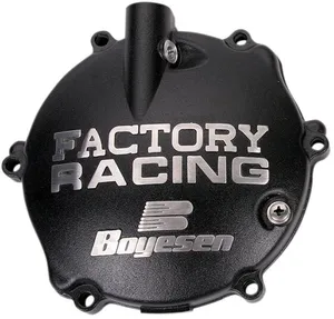 BOYESEN CLUTCH COVER FACTORY RACING ALUMINUM REPLACEMENT BLACK