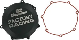 BOYESEN CLUTCH COVER FACTORY RACING ALUMINUM REPLACEMENT BLACK