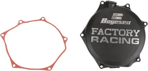 BOYESEN CLUTCH COVER FACTORY RACING ALUMINUM REPLACEMENT BLACK